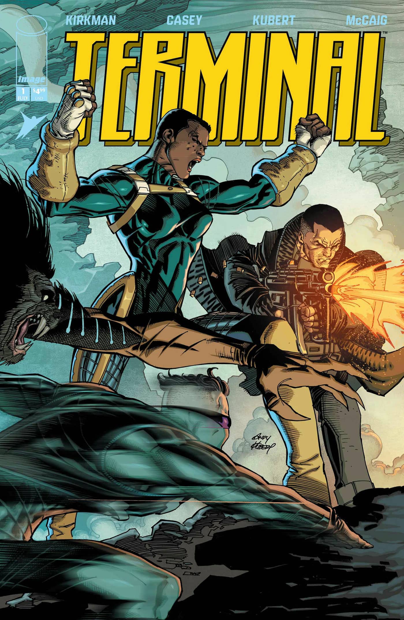 TERMINAL #1 CVR A ANDY KUBERT & DAVE MCCAIG CONNECTING WRAPAROUND