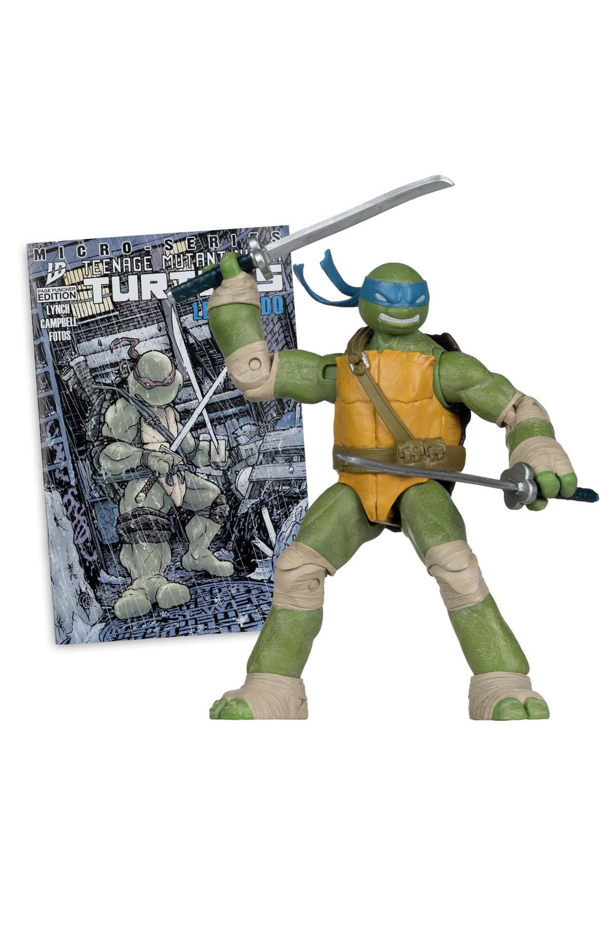Teenage Mutant Ninja Turtles Page Punchers Wave 1 Leonardo 5-Inch Scale Action Figure with Comic