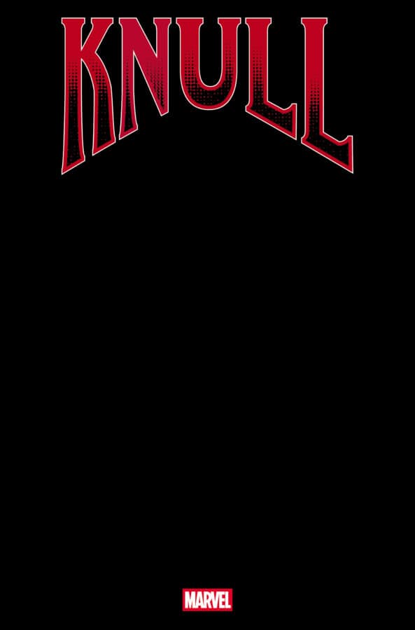KNULL #1 BLACK BLANK COVER VARIANT